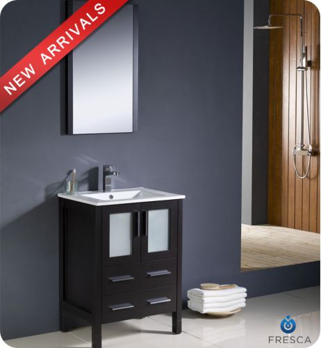 Fresca Torino 24-inch Espresso Modern Bathroom Vanity with Undermount Sink