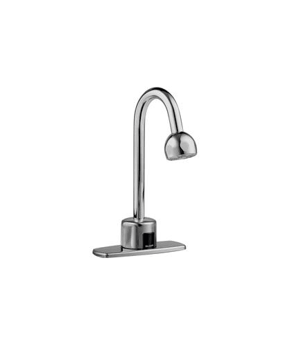 Sloan 3315165 Chrome Optima Plus EBF-750 Battery Powered, Sensor Activated Electronic Gooseneck Hand Washing Faucet for Tempered or Hot/Cold Water Operation wit