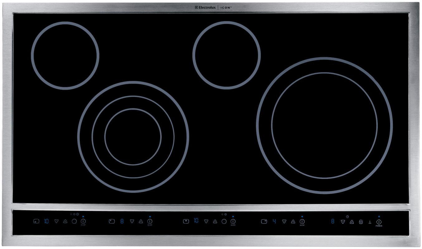 Electrolux E30EC70FSS 30 Electric Cooktop with 4 Smoothtop Burners, Expandable Stainless Steel Cooktops Electric