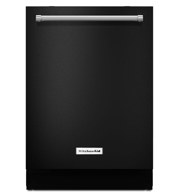 KitchenAid KDTE254E 24 Inch Wide Energy Star Rated Dishwasher with ProScrub and Black Dishwashers Built-In