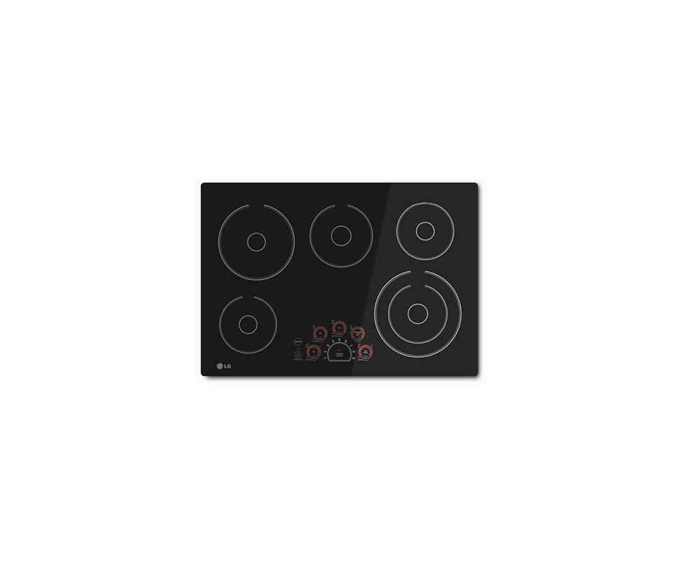 LG LCE3010SB 30 Radiant Cooktop with Smoothtoucha Controls Black Cooktops Electric