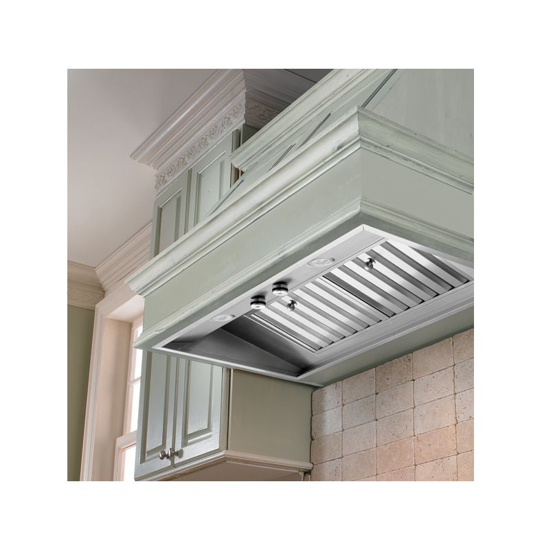 Vent-A-Hood M28PSLD 30 Wall Mount Liner Insert with Single or Dual Blower Optio Stainless Steel Range Hood